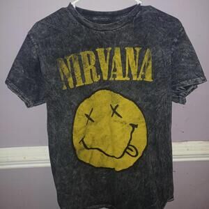 Nirvana 2022 acid washed t-shirt